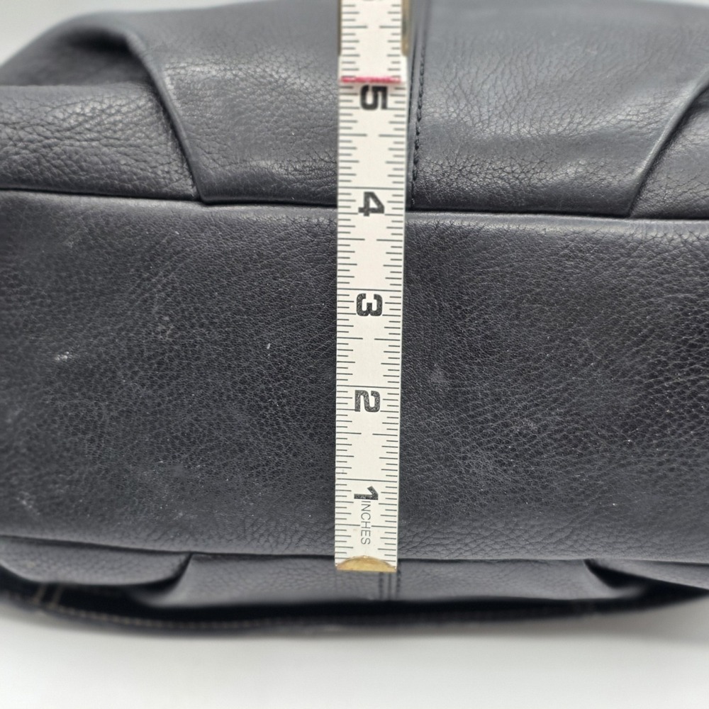 Vtg Coach Hampton Pebbled Leather Hobo Bag Style F15084 Black Silver Hardware - Picture 11 of 13